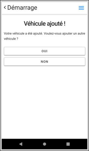 Ajout d'un véhicule personnel