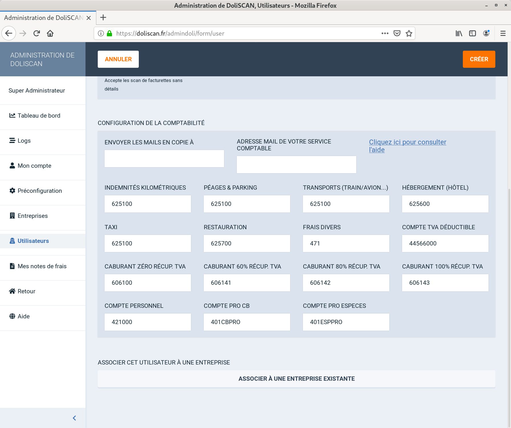 Ajout d'un utilisateur - 2