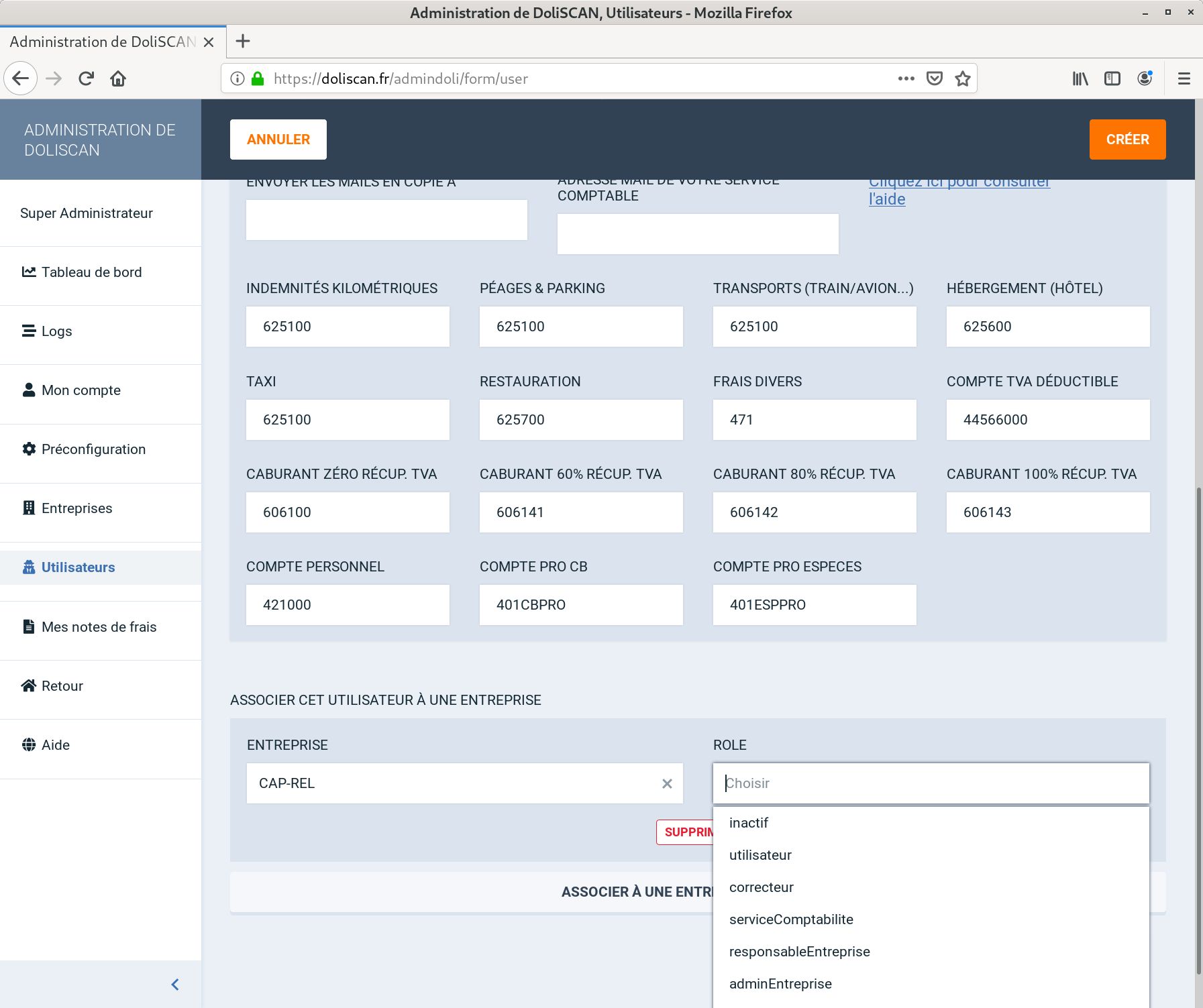 Ajout d'un utilisateur - 3